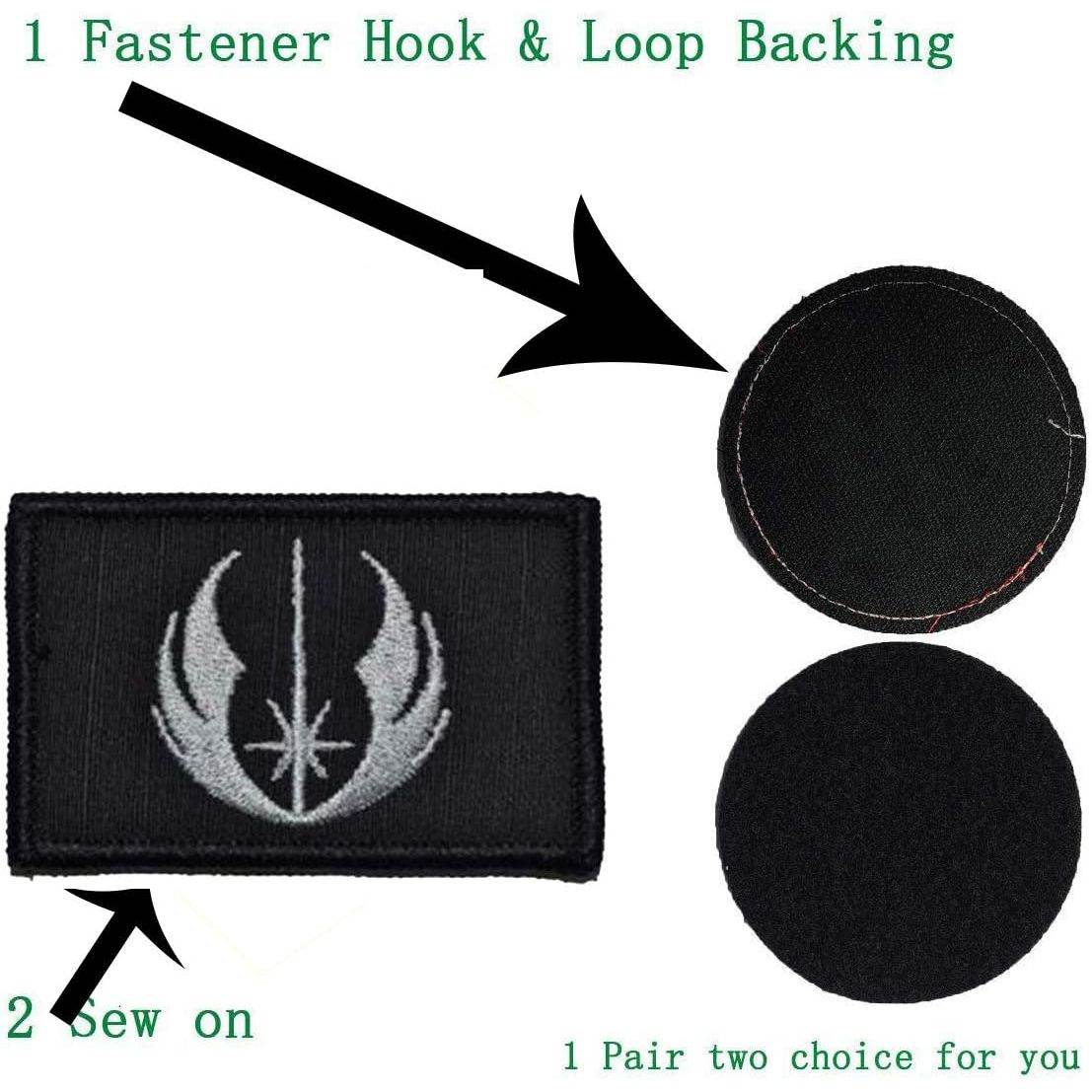 4 Pieces Embroidered Morale Hook and Loop Fastener Tactical Patches - My Store