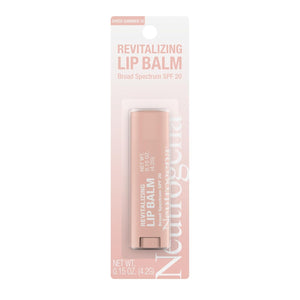 Neutrogena Revitalizing Tinted Lip Balm Broad Spectrum SPF 20 Sunscreen, Moisturizing Lip Balm with a Sheer Tint for Softer, Smoother, Healthier-Looking Lips, Sheer Shimmer 10, .15 oz