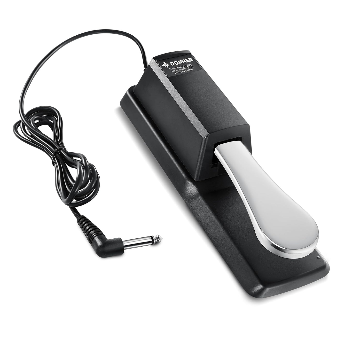 Buy now Donner DSP-001 Sustain Pedal for Keyboard, Universal Piano Pedal with Polarity Switch for Digital Piano/Piano Keyboard/MIDI KeyboardSynthesizer, 1/4'' (6.35mm) Input Plug, 63'' (1.6m) Cable at indiglob india