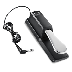 Buy now Donner DSP-001 Sustain Pedal for Keyboard, Universal Piano Pedal with Polarity Switch for Digital Piano/Piano Keyboard/MIDI KeyboardSynthesizer, 1/4'' (6.35mm) Input Plug, 63'' (1.6m) Cable at indiglob india