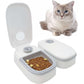 kathson Automatic 2 Meals Cat Feeder Auto-On Smart Pet Feeder Dry and Wet Food Dispenser with 48-Hour Timer Tamper Resistant Design (Small or Medium Dogs Feeder)