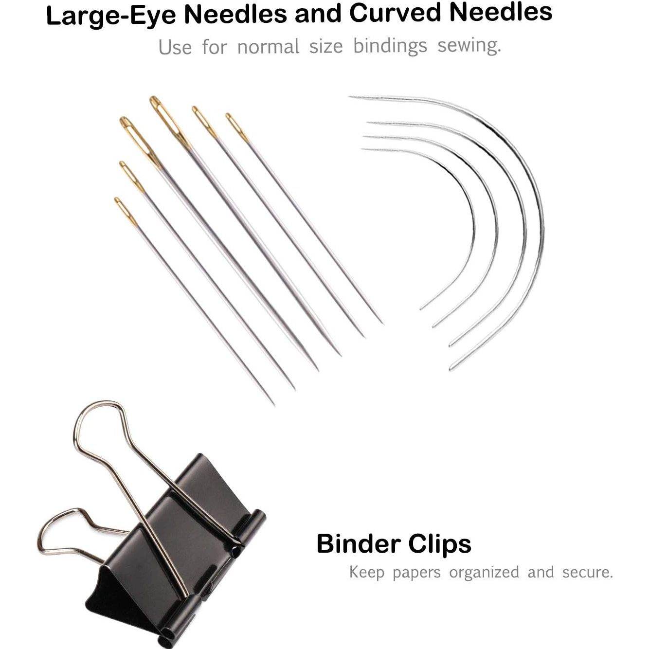 Bookbinding Kit - KOOTIKO Bookbinding Supplies, Hand Book Binding Starter Tools Set with Real Bone Folder,Paper Awl, Large-Eye Needles, Glue Brush, Wax Thread for Handmade DIY Books - My Store