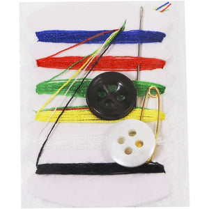 Shapenty Small Simple Handy Travel Sewing Kits Thread Repair Emergency Kit with with Needles, Threads, Button, Safety Pin for Gift Home Hotel Amenities Necessities (50)