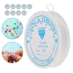 10 Rolls Elastic String, 0.5mm/18m Strong Crystal Stretchy Elastic Line Transparent Beading String Thread for Jewelry Making Beading Bracelet Wire (0.5mm/18m) - My Store