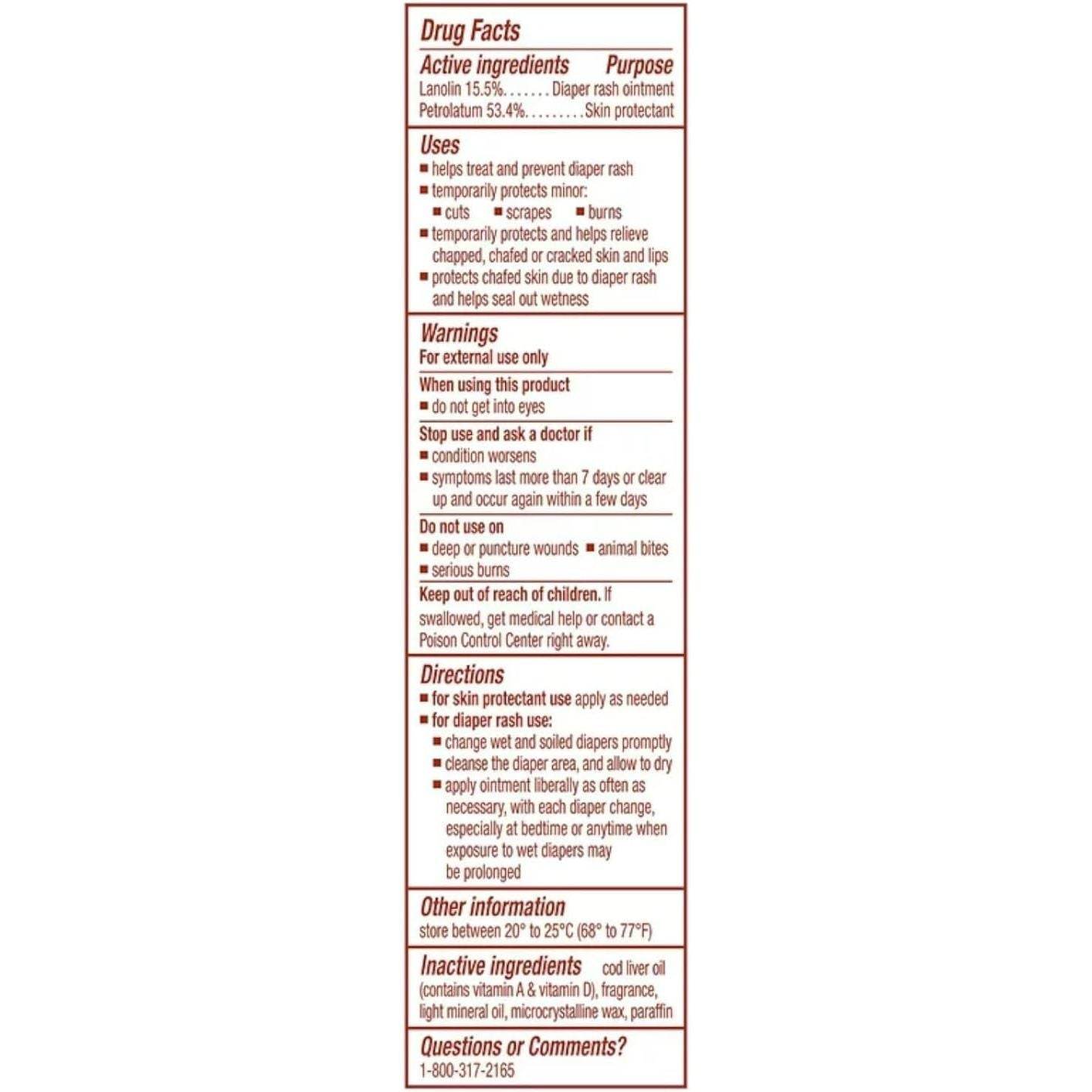 A&D Diaper Rash Ointment & Skin Protectant, Original -1.5 Ounces - 2 Pack - My Store