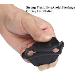 YOCTM Door Lock Decoration Cover for 2018-2025 Jeep Wrangler JL JLU 4XE Unlimited Sahara Sports Rubicon Gladiator JT Door Lock Cover Parts Accessories Black (4Door) (Pack of 6)