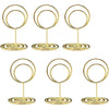 20pcs Mini Place Card Holders, Cute Table Number Holders, Small Size Table Card Holder Tables Number Stands, Wire Photo Picture Menu Clips for Wedding centerpieces, Anniversary Party (Gold) - Gold