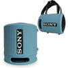 Silicone Cover Case for Sony SRS-XB13/XB100 Extra BASS Wireless Portable Compact Speaker, Protective Skin Sleeve Shell for Sony SRS-XB13 Speaker Accessories (Black) - Light Blue