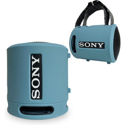 Silicone Cover Case for Sony SRS-XB13/XB100 Extra BASS Wireless Portable Compact Speaker, Protective Skin Sleeve Shell for Sony SRS-XB13 Speaker Accessories (Black)