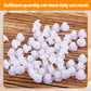 300 Pcs 4.4mm 0.17" Plastic Hole Plug Button Top Blanking Drilling Cover Caps Plugs for Chair Cabinet Cupboard Shelf, White