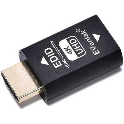 EVanlak Hdmi Edid Emulator Passthrough 3rd Generrtion Premium Aluminum Eliminated Emulator Adapter Work with Mac Thunderbolt to HDMI Switches/Extender/AV Receiver/Video Splitters 1080-3840x2160@60H