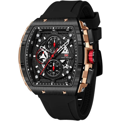 Mini Focus Men's Watch Fashion Sport Wrist Watches (Chronograph/Waterproof/Luminous/Calendar) Silicon Strap Quartz Watch for Men