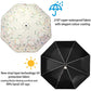 DBA FDJASGY Sun Umbrella Compact Folding Travel Umbrella Auto Open and Close for Windproof, Rainproof & 99.9% UV Protection Parasol with Black Anti-UV Coating