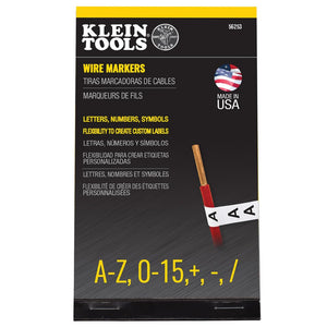 Buy now Klein Tools 56253 Wire Marker Book, Black Letters, Numbers, and Symbols at indiglob india