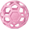 JW Pet Hol-ee Roller Dog Toy Puzzle Ball, Natural Rubber, Large (5.5 Inch Diameter), Colors May Vary - Pink
