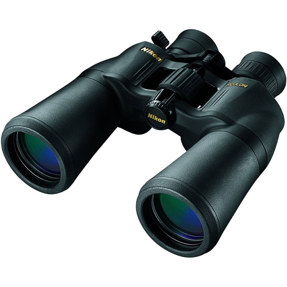 Buy now Nikon ACULON A211 10-22x50 Binocular | Multilayer coating, Porro prism Binocular with turn and slide eyecups, Tripod Adaptable | Official Nikon USA Model at indiglob india