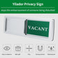 7''x2'' Magnetic Privacy Indicator, Do Not Disturb Sign for Office, Vacant Occupied Slider for Bathroom Door, Welcome Please Knock, with Adhesive Sticker Fits All Doors (Silver, Vacant Occupied Sign)