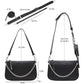 AMHDV Women Multipurpose Crossbody Bags Small Shoulder Bag Fashion 3 in 1 Zip Handbags with Coin Purse