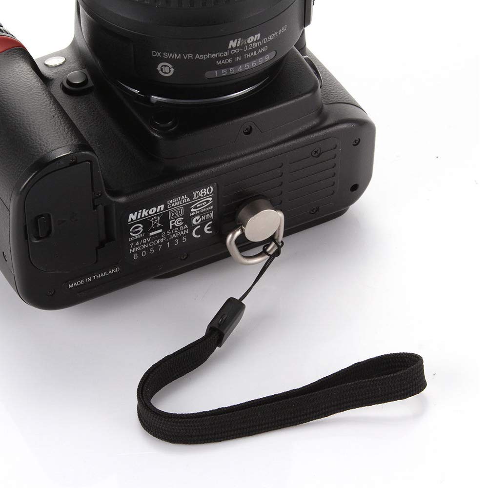Buy now Stainless Steel D Ring Screw Hinged Holder Camera Fixing Screw 1/4"-20 Thread for Tripod DSLR Cameras for Quick Release Wrist Strap Sling 2 Pack at indiglob india