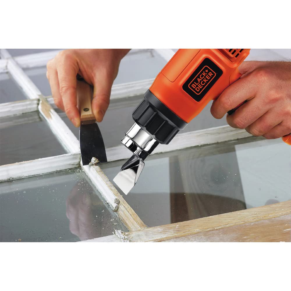 Buy now BLACK+DECKER Heat Gun for Crafts, Corded, Dual Heat Settings up to 1000 Degrees, 1350 Watt (HG1300) at indiglob india