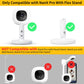 Buy now iTODOS Baby Monitor Mount Compatible with Nanit Pro Smart Baby Monitor & Flex Stand, Versatile Twist Mount Without Tools or Wall Damage,Travel Monitor Accessory -White at indiglob india