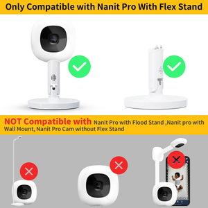 Buy now iTODOS Baby Monitor Mount Compatible with Nanit Pro Smart Baby Monitor & Flex Stand, Versatile Twist Mount Without Tools or Wall Damage,Travel Monitor Accessory -White at indiglob india