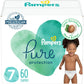 Pampers Pure Protection Baby Diapers, Size 5 (27+ lbs), 132 Count, Up to 100% Leakproof, Premium Plant-based Skin Protection, Hypoallergenic Soft Diapers