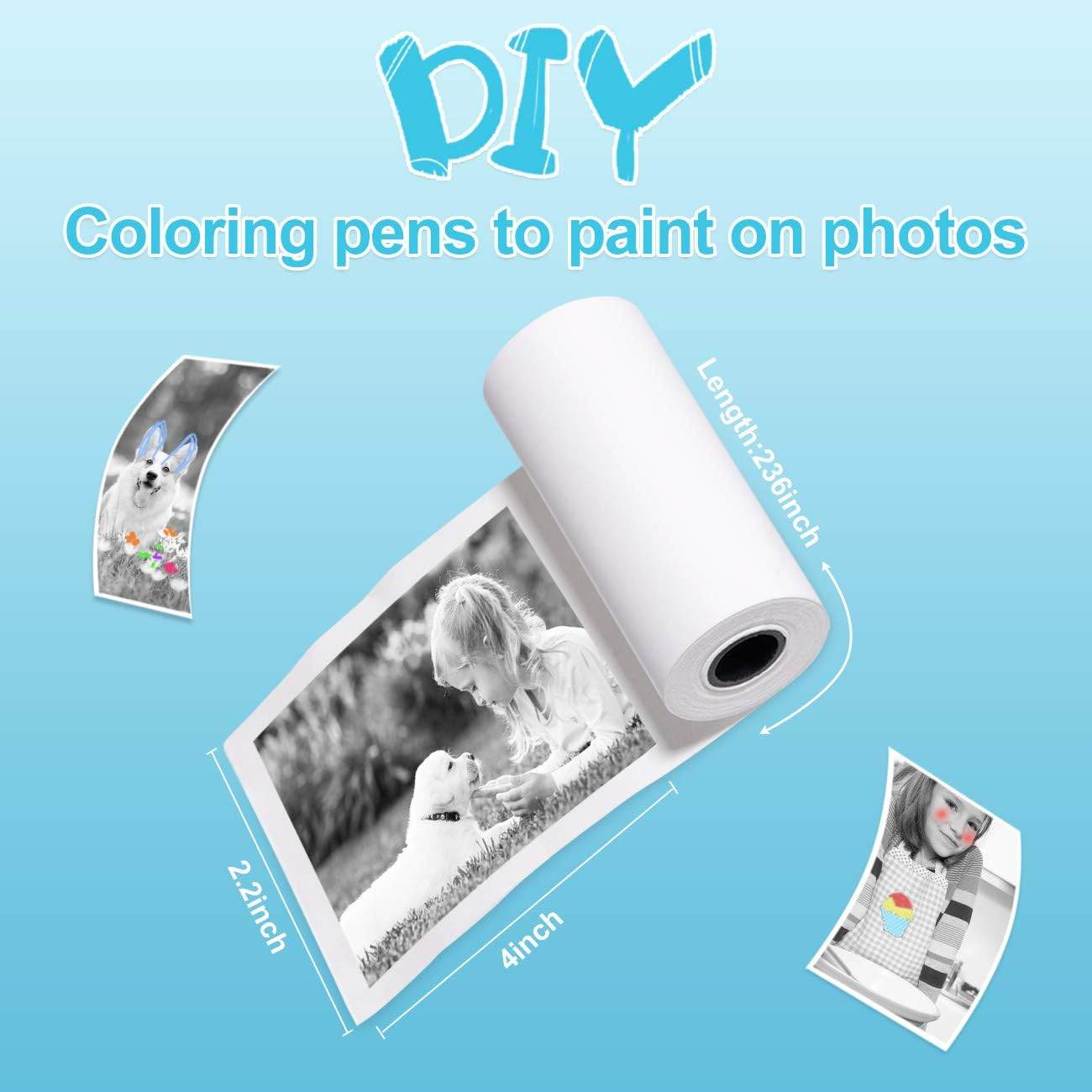 10 Rolls Print Paper for Kids Instant Print Camera Refill Print Paper Works with MINIBEAR VTech Kidizoom Camera,Thermal Paper Fit for Most Kids Instant Camera… - My Store