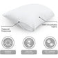 AllerEase 100% Breathable Cotton Pillow Protector for Sleeping, Standard 26" x 20" - 2 Pack