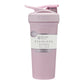 Buy now BlenderBottle Strada Shaker Cup Insulated Stainless Steel Water Bottle with Wire Whisk, 24-Ounce, Black Sport Pink Stripes at indiglob india