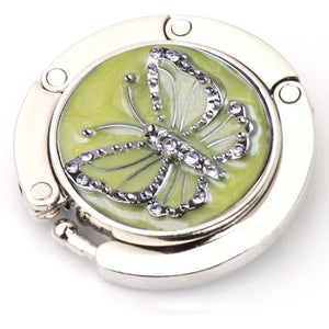 FOME Handbag Hanger - Set of 4 Foldable Purse Hooks, Mixed Color, Butterfly Shape, 1.77x3.54in