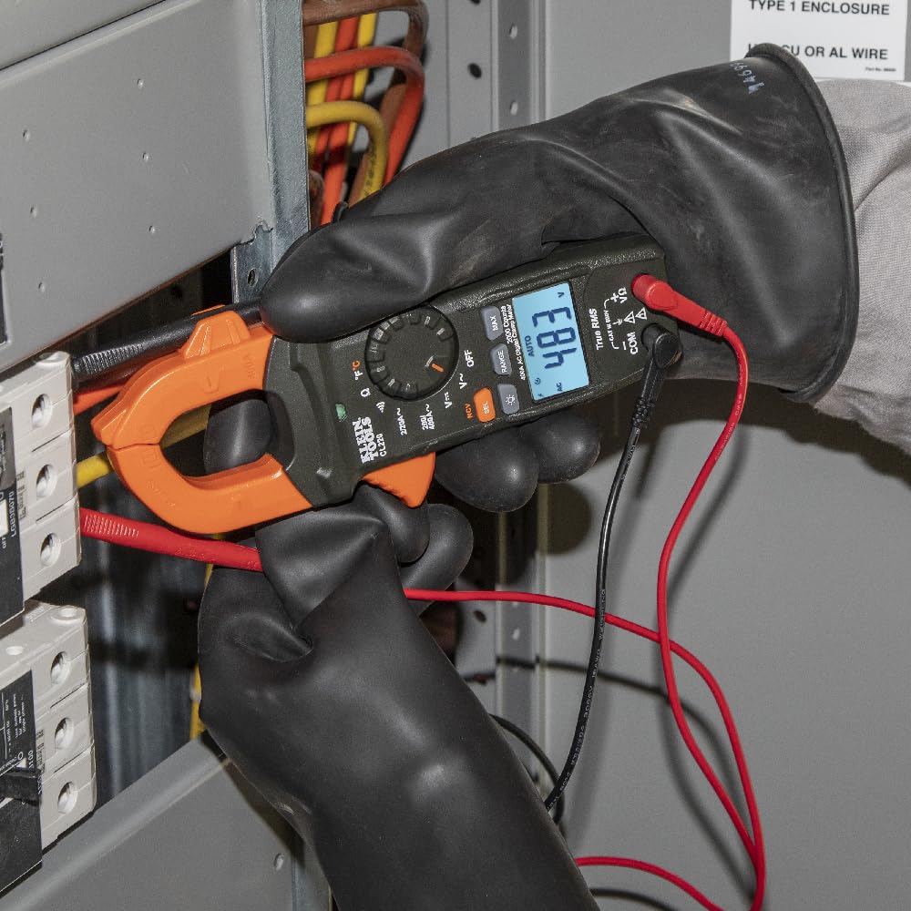 Buy now Klein Tools CL220 Digital Clamp Meter, Auto-Ranging 400 Amp AC, AC/DC Voltage, TRMS, Resistance, Continuity, NCVT Detection, and Temp at indiglob india