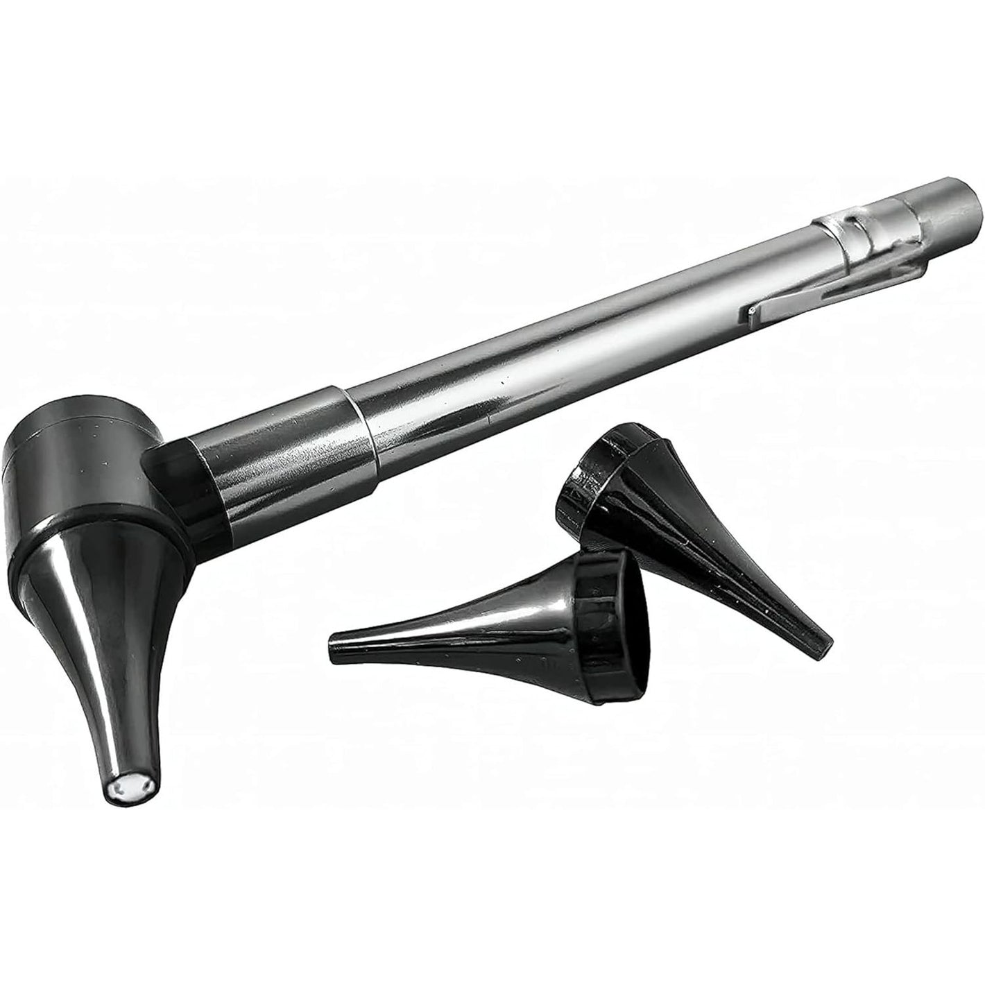Buy now Third Generation Dr Mom Slimline Stainless LED Pocket Otoscope with Soft White Natural Hue Light Spectrum in Clamshell Packaging at indiglob india