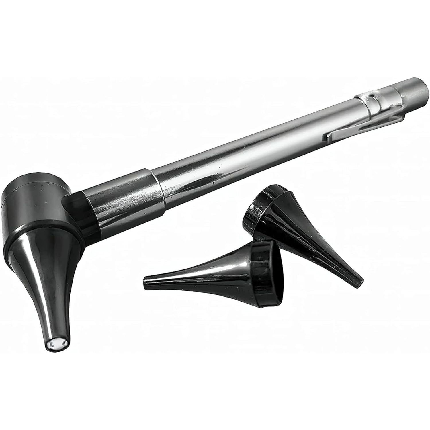 Buy now Third Generation Dr Mom Slimline Stainless LED Pocket Otoscope with Soft White Natural Hue Light Spectrum in Clamshell Packaging at indiglob india