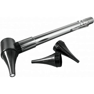 Buy now Third Generation Dr Mom Slimline Stainless LED Pocket Otoscope with Soft White Natural Hue Light Spectrum in Clamshell Packaging at indiglob india