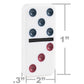 Buy now Spin Master Games, Mexican Train Dominoes Set in Aluminum Carry Case, Includes Colorful Trains for Fun-Filled Family Game Night, for Kids & Family, 2-8 Players, for Ages 8 & Up at indiglob india