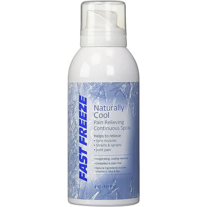 Fast Freeze All-Natural Cooling Pain Relief Therapy: Continuous Spray, 4 fl oz, packaging may vary