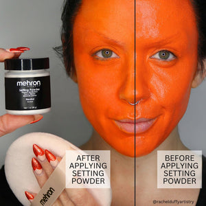 Mehron Makeup Setting Powder | Loose Powder Makeup | Perfect for Halloween 1 oz (28 g) (Neutral)
