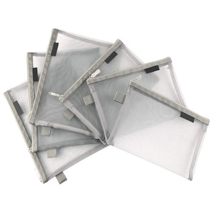 Clear Cosmetic Bags Zip Makeup Mesh Bags Pencil Case Pouch Travel Toiletry Kit Set Storage Case ((6A+5A)*3 Grey)