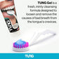 Tung Brush Tongue Cleaner, Plastic Tung Scraper, Tongue Cleaning to Fight Bad Breath, Halitosis Defense, USA Made, 2-Pack w/Cap