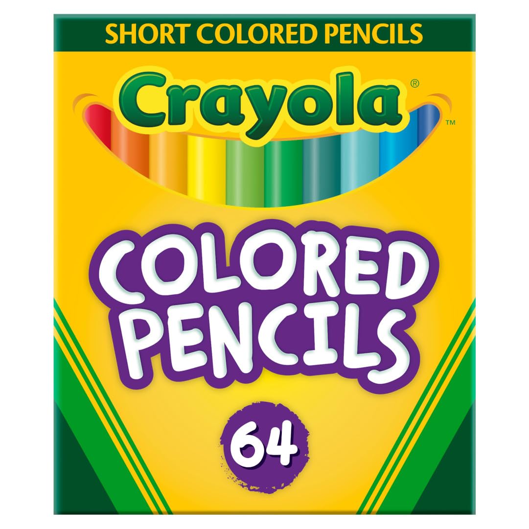 Buy now Crayola Mini Colored Pencils (Colors may vary), Coloring Supplies for Kids, 64 Count, Gift at indiglob india