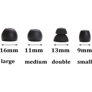 Replacement Eartips Silicone Earbuds Buds Set for Powerbeats Pro Beats Wireless Earphone Headphones,4 Pair (Black)