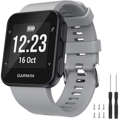Watbro Band Compatible with Garmin Forerunner 35, Soft Silicone Watch Band Replacement Strap, for Garmin Forerunner 35 Smart Watch, Fit 5.11-9.05 Inch (130mm-230mm) Wrist