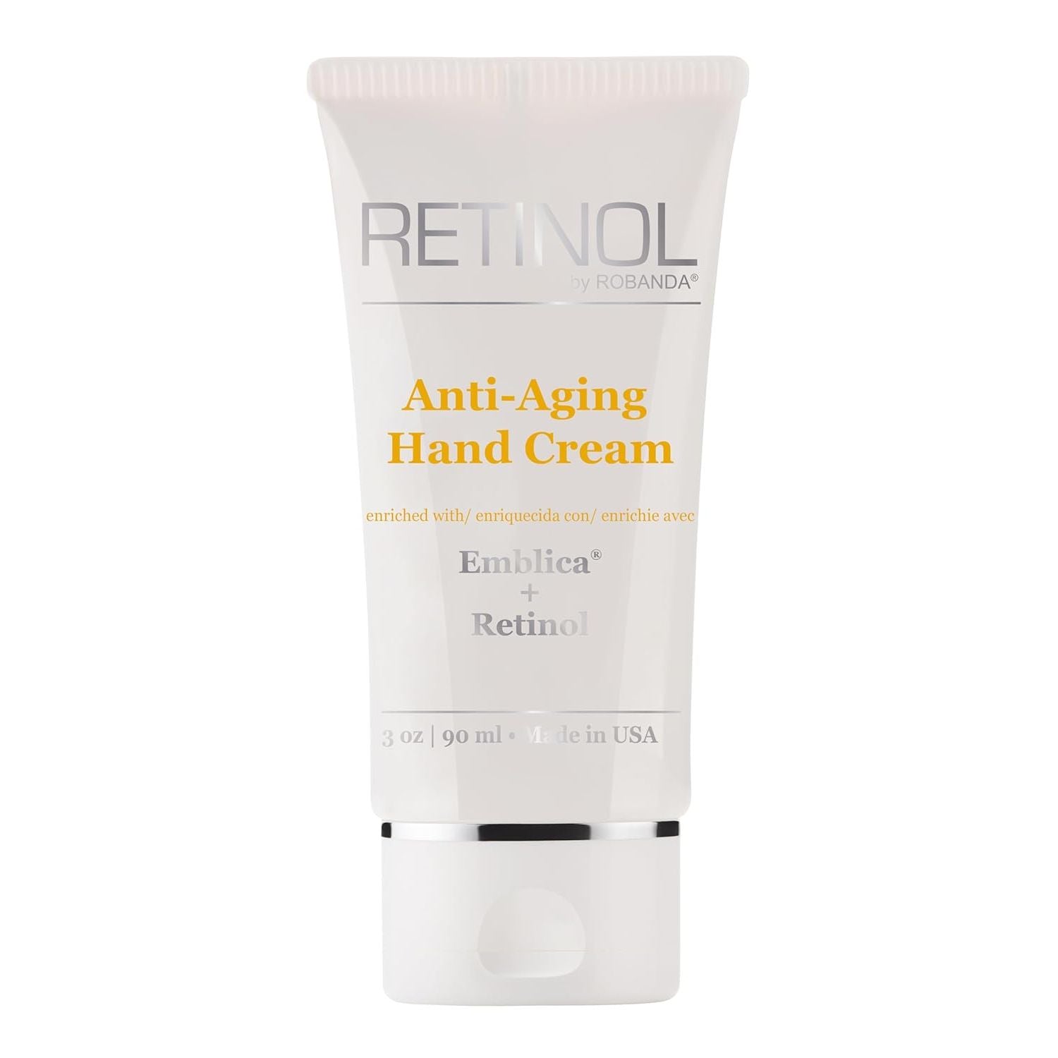 Buy now Robanda Retinol Anti-Aging Hand Cream - Hydrating & Moisturizing Hand Lotion with Anti-Aging Formula to Help Prevent Wrinkles & Reduce Fine Lines, 3 oz, Unscented Light Fragrance at indiglob india