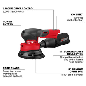 Buy now Milwaukee Electric - M18 Fuel 5 INCH Random Orbital Sander at indiglob india
