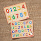 Buy now Melissa & Doug Wooden Lift & See Peg Puzzle Early Learning 2-Pack for Girls and Boys ƒ?? Alphabet, Numbers at indiglob india