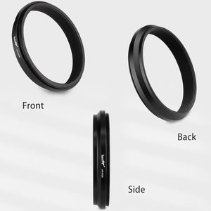 Haoge Lens Filter Adapter Ring for Fujifilm X100VI Fuji FinePix X100V Camera fit 49mm UV CPL ND Filter Lens Cap Replace Fujifilm AR-X100 Black