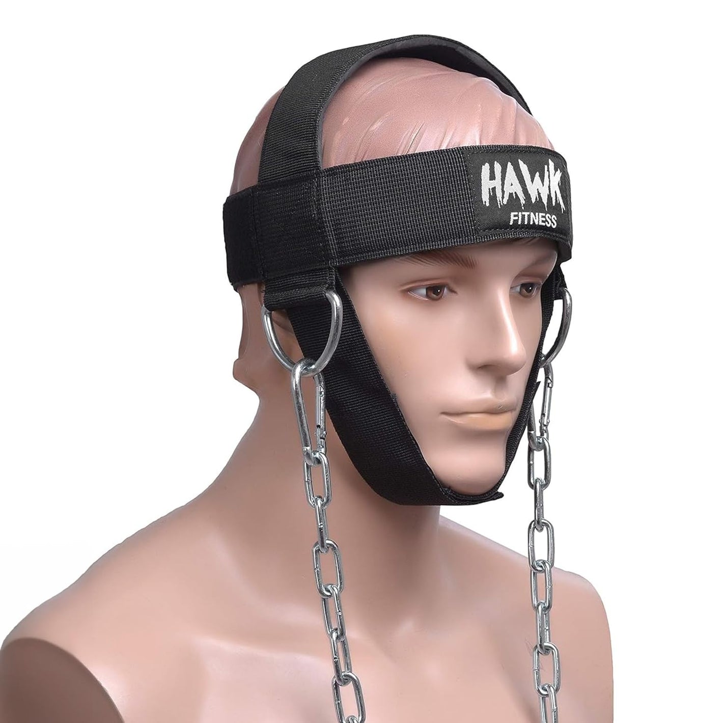 Buy now Hawk Sports Neck Harness for Men and Women with Adjustable Neck Strap and 30" Steel Chain for Safely Lifting Weights Up to 150 lbs., Neck Exercise Equipment for Muscle Growth and Strength Training at indiglob india