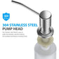 Built in Sink Soap Dispenser or Lotion Dispenser for Kitchen Sink Brushed Nickel Kitchen Sink Soap Dispenser Bar Sink Soap Dispenser with 17OZ Bottle