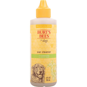 Burt's Bees for Pets Ear Cleaner for Dogs with Pepeprmint and Witch Hazel, 99.7% Natural Origin Formulas, Dog Ear Cleaner, Ear Cleaning Solution for Dogs, 4 oz